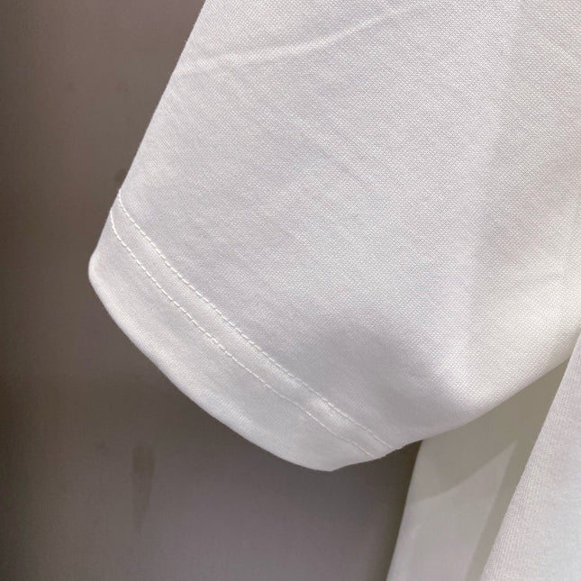 LV T-SHIRT IN WHITE COTTON RED LOGO 238834