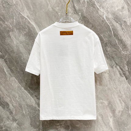 LV WHITE MONOGRAM COTTON T-SHIRT 239487