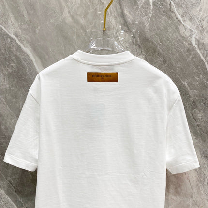 LV WHITE MONOGRAM COTTON T-SHIRT 239487