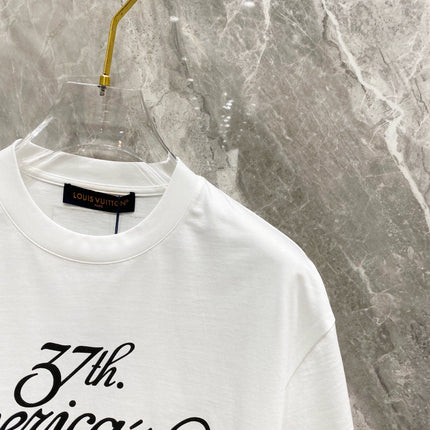 LV WHITE MONOGRAM COTTON T-SHIRT 239487