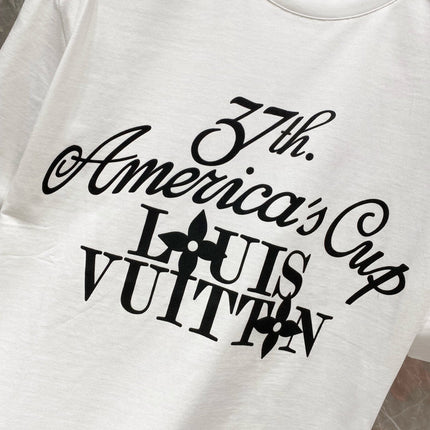 LV WHITE MONOGRAM COTTON T-SHIRT 239487