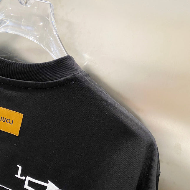 LV BLACK COTTON T-SHIRT 238839