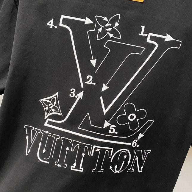 LV BLACK COTTON T-SHIRT 238839