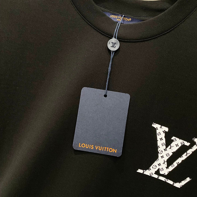 LV BLACK COTTON T-SHIRT 238839