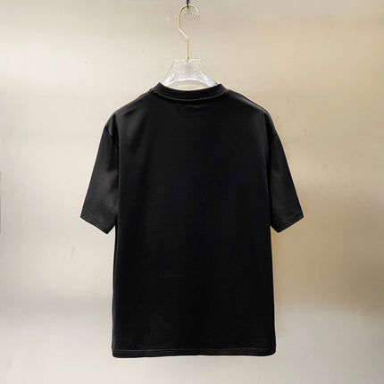LV BLACK COTTON T-SHIRT GREEN LOGO PRINT 238842