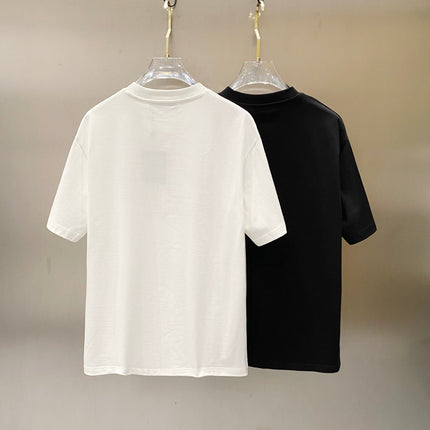 LV BLACK COTTON T-SHIRT GREEN LOGO PRINT 238842