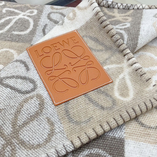 LOEWE 25S SCARF 170 IN CASHMERE WOOL 740405
