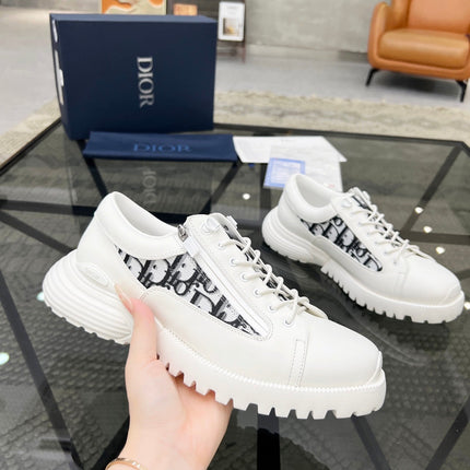CD COMBAT DERBY SHOE WHITE CALFSKIN