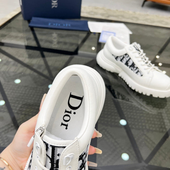 CD COMBAT DERBY SHOE WHITE CALFSKIN