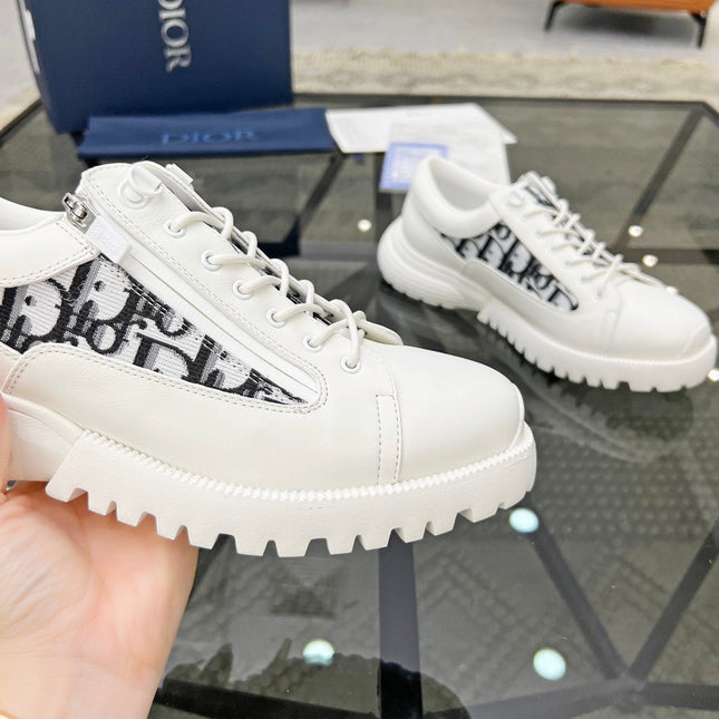 CD COMBAT DERBY SHOE WHITE CALFSKIN