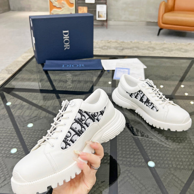 CD COMBAT DERBY SHOE WHITE CALFSKIN