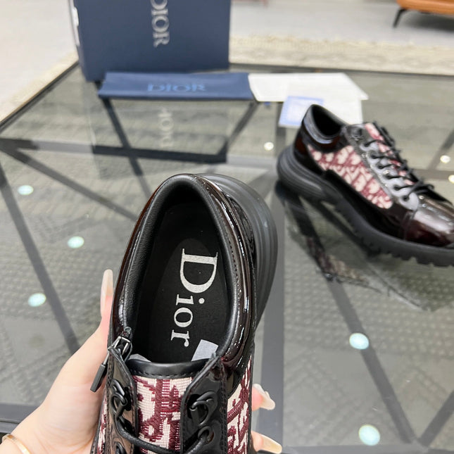 CD COMBAT DERBY SHOE WINE POLISHED CALFSKIN