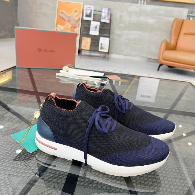 LP 360 LP FLEXY WALK SNEAKER NAVY AND BLACK WOOL