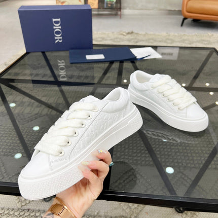CD B33 SNEAKER WHITE EMBOSSED CALFSKIN