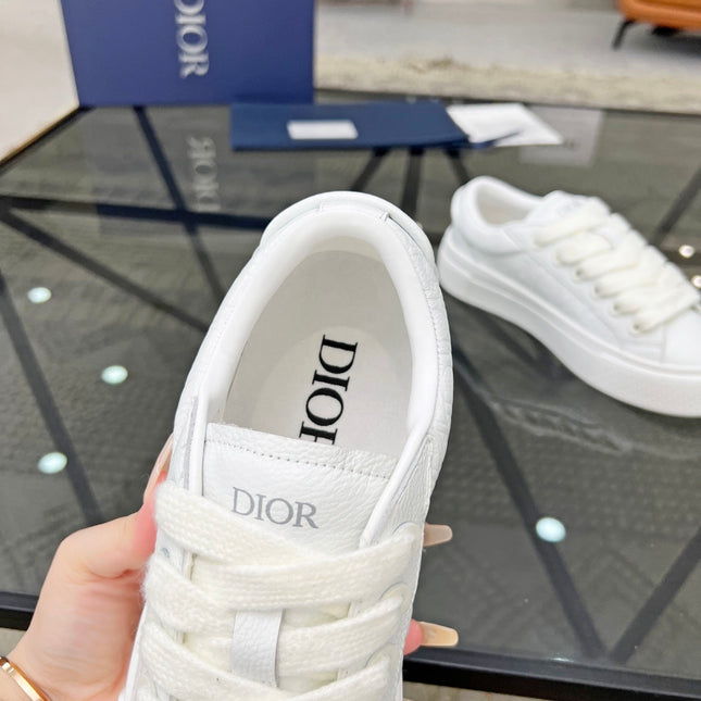 CD B33 SNEAKER WHITE EMBOSSED CALFSKIN