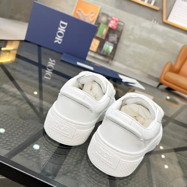 CD B33 SNEAKER WHITE EMBOSSED CALFSKIN