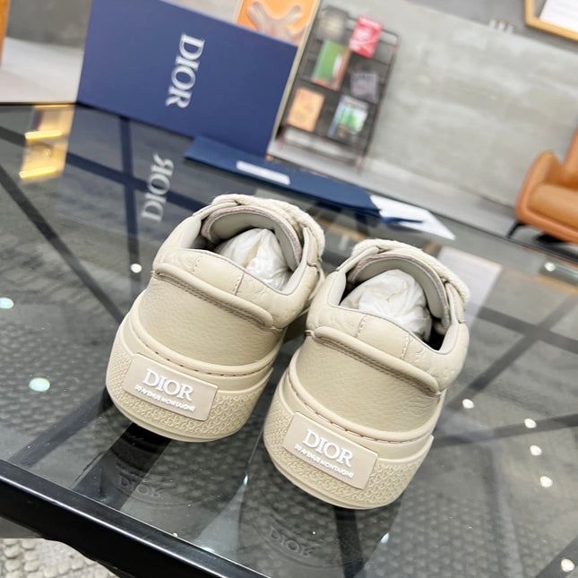 CD B33 SNEAKER BEIGE EMBOSSED CALFSKIN