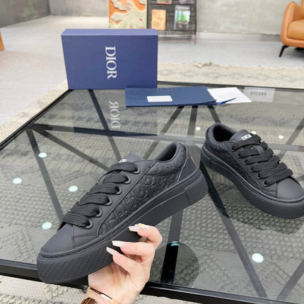 CD B33 SNEAKER BLACK EMBOSSED CALFSKIN