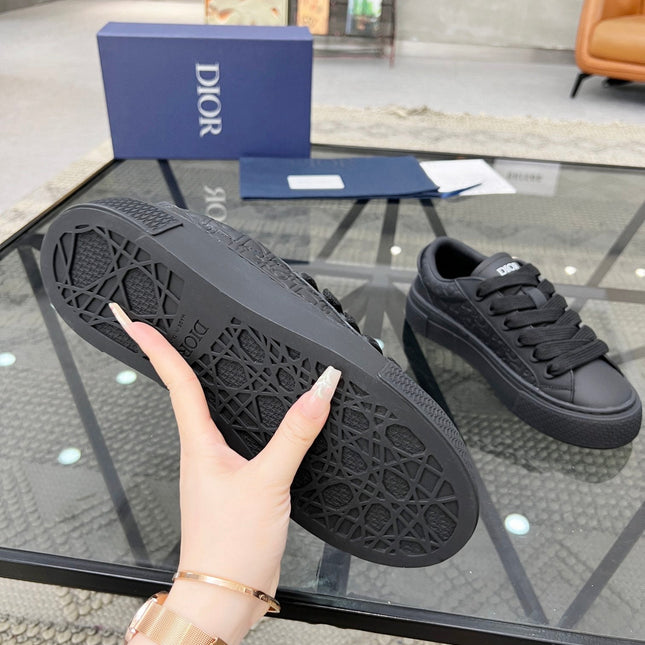 CD B33 SNEAKER BLACK EMBOSSED CALFSKIN