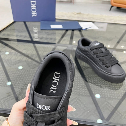 CD B33 SNEAKER BLACK EMBOSSED CALFSKIN