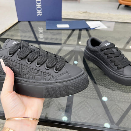 CD B33 SNEAKER BLACK EMBOSSED CALFSKIN