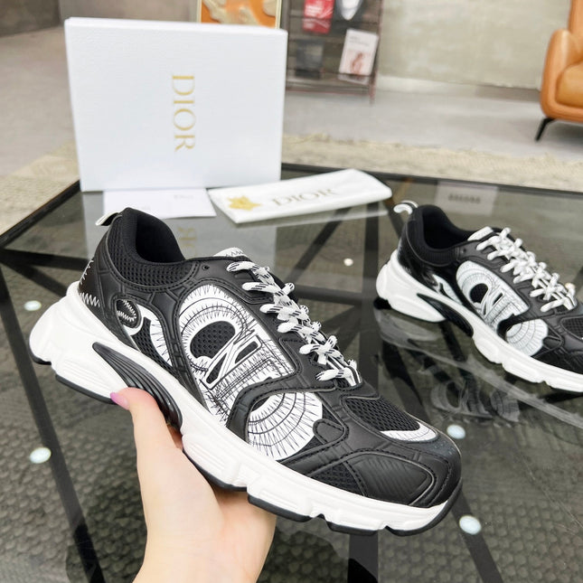 CD CHRONO SNEAKER BLACK MESH FABRIC