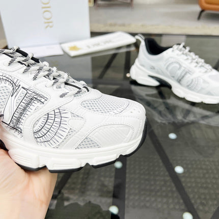 CD CHRONO SNEAKER WHITE MESH FABRIC
