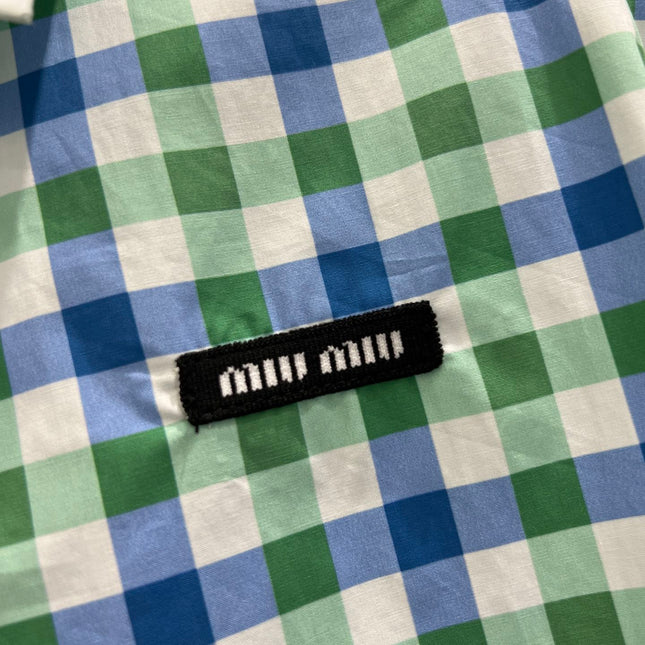 MIUMIU PLAID SHIRT 268890