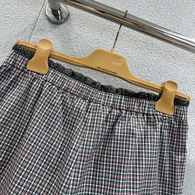 MIUMIU PLAID SHORTS 268898