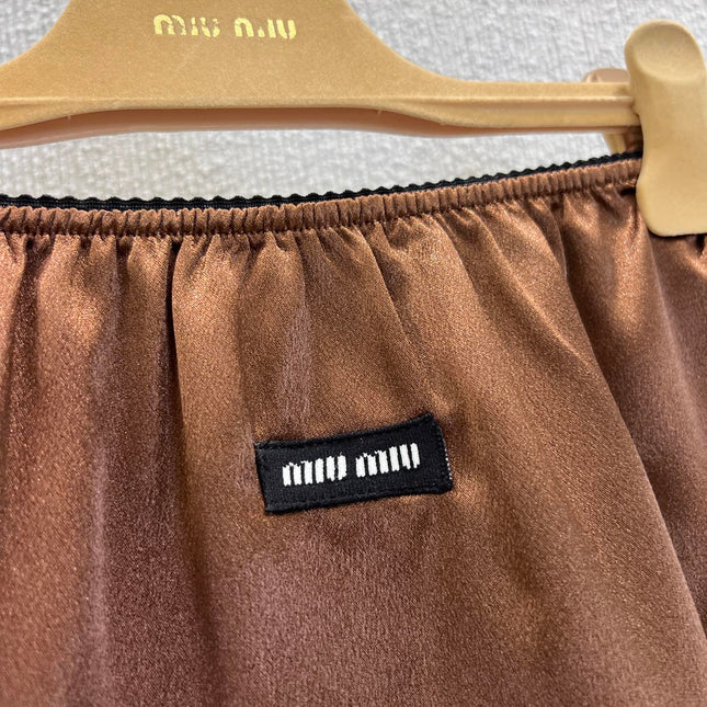 MIUMIU SATIN SKIRT 268884