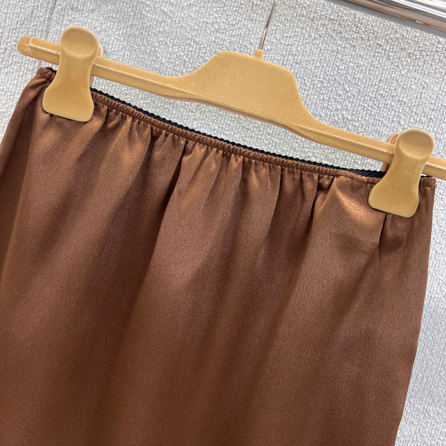 MIUMIU SATIN SKIRT 268884