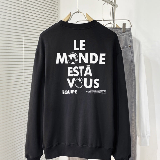 LV SWEATER BLACK COTTON FABRIC 239600