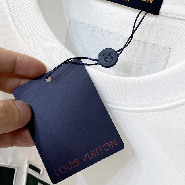 LV T-SHIRT WHITE COTTON 239604