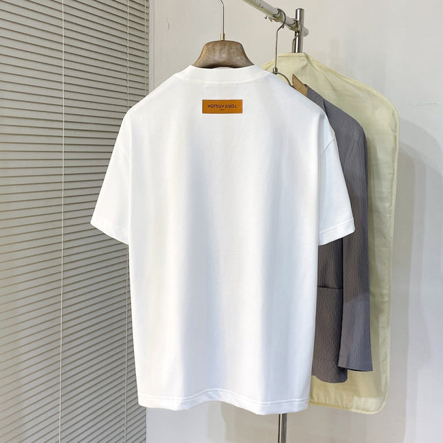 LV T-SHIRT WHITE MIX COLORFUL COTTON 239605