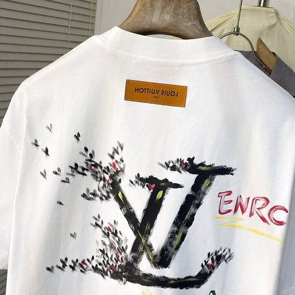 LV T-SHIRT WHITE MIX COLORFUL COTTON 239606