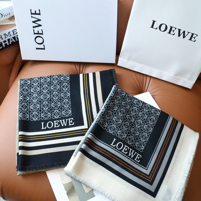 ANAGRAM SQUARE 140 CM SCARF IN COLORFUL SILK AND CASHMERE 413599