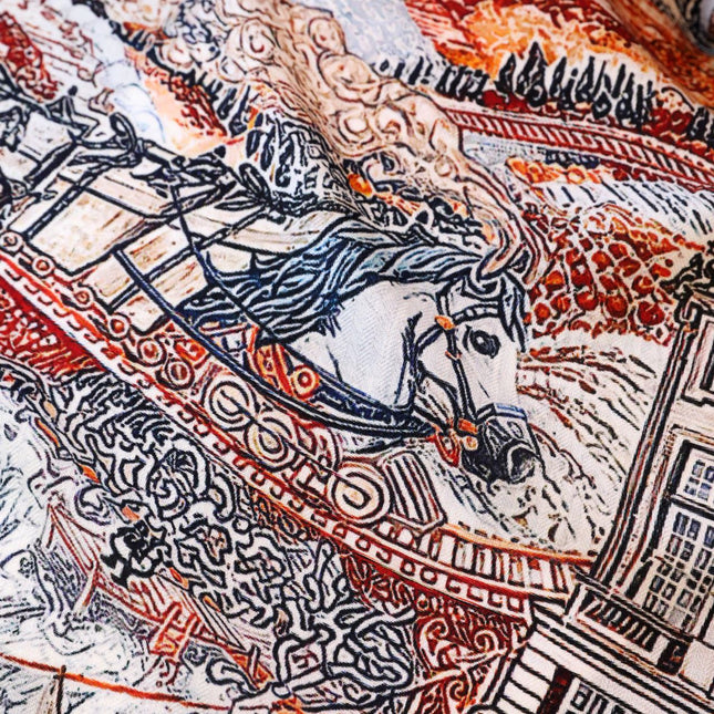 SCARF 140 CM COLORFUL 393126