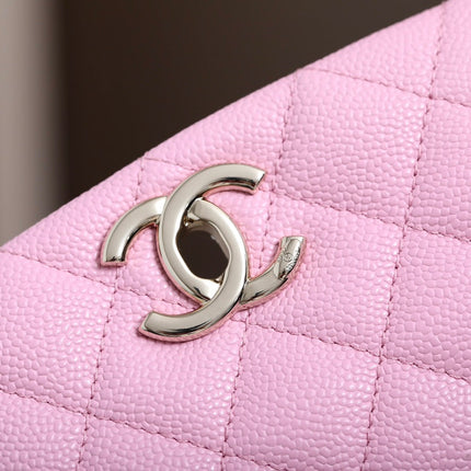CHANEL 25S BACKPACK 21 CM IN LIGHT PINK LAMBSKIN