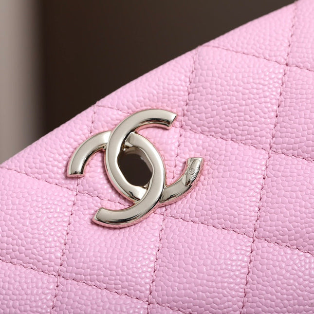 CHANEL 25S BACKPACK 21 CM IN LIGHT PINK LAMBSKIN