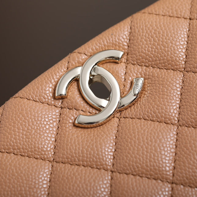 CHANEL 25S BACKPACK 21 CM IN LIGHT BROWN LAMBSKIN