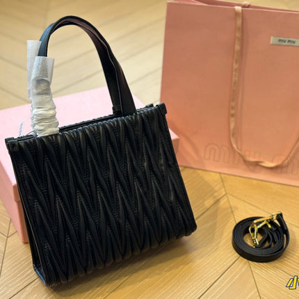 HOBO 24 BAG IN BLACK LAMBSKIN