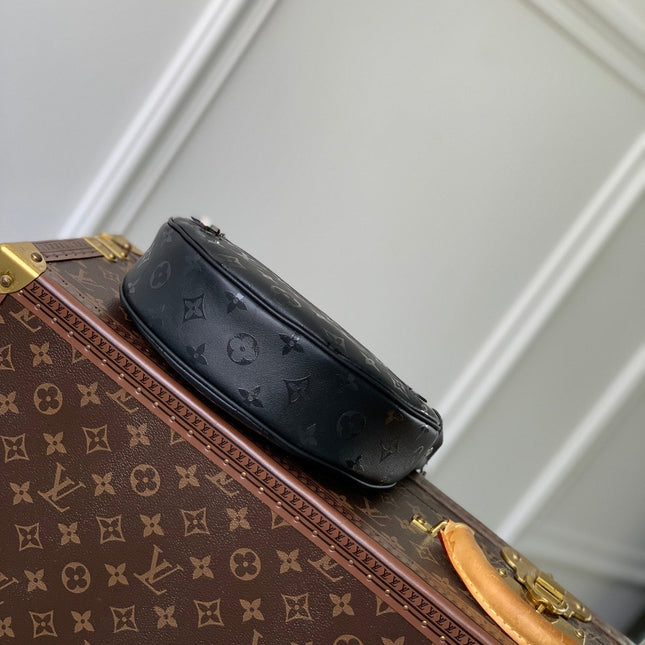 LOOP HOBO 23 IN BLACK MONOGRAM EMPREINTE CALFSKIN EMBOSSED LOGO