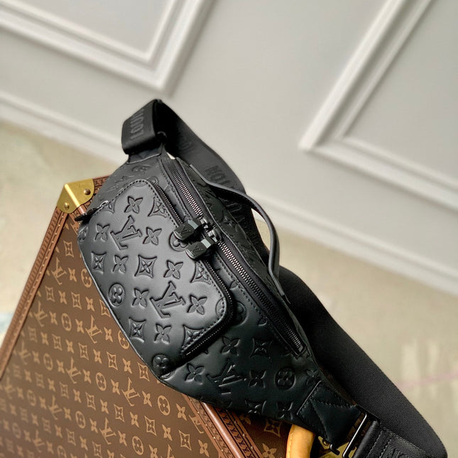 RUSH BUMBAG 30 IN BLACK MONOGRAM SHADOW CALFSKIN