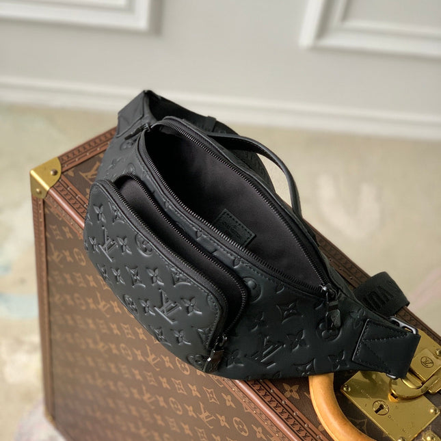 RUSH BUMBAG 30 IN BLACK MONOGRAM SHADOW CALFSKIN