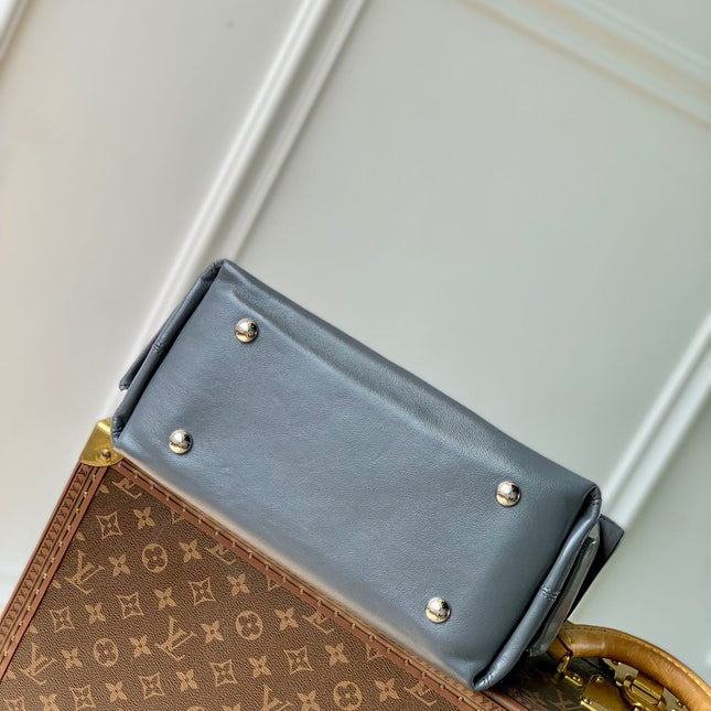 CARRYALL CARGO VIBE PM 33.5 IN GREY LAMBSKIN BROWN MONOGRAM TAG