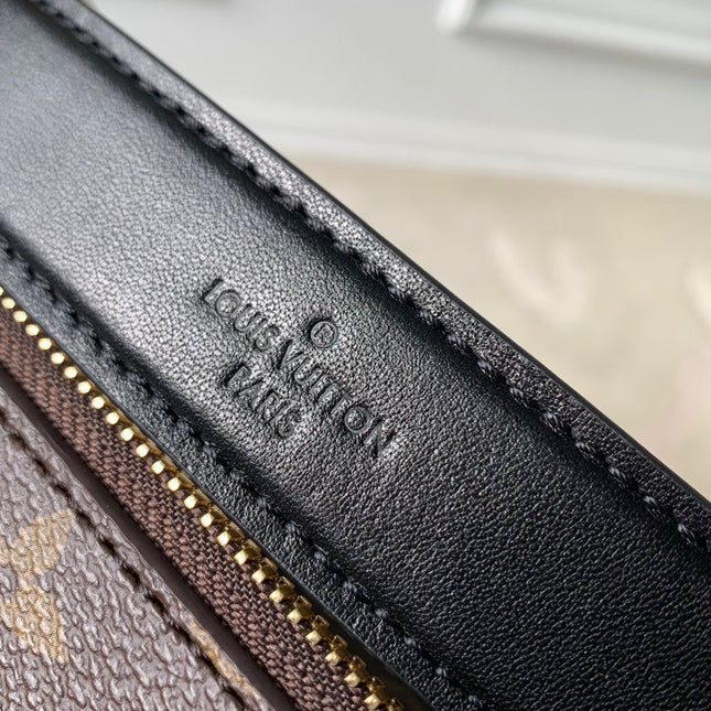 LUCKY TRUNK 38 IN BROWN MONOGRAM CANVAS GOLD HARDWARE