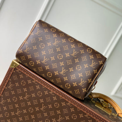 SPEEDY 30 SOFT CRAFTY IN BROWN MONOGRAM CALFSKIN RED TAG