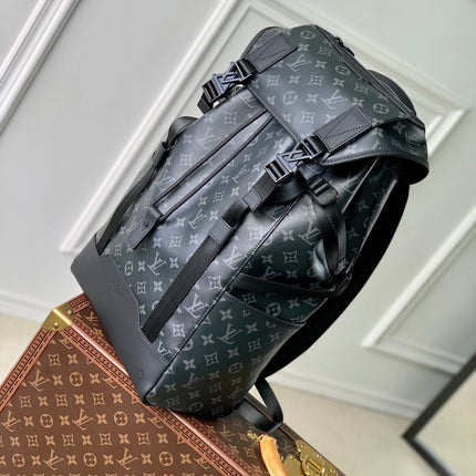 GETAWAY BACKPACK 50 IN BLACK MONOGRAM ECLIPSE CANVAS AND CALFSKIN