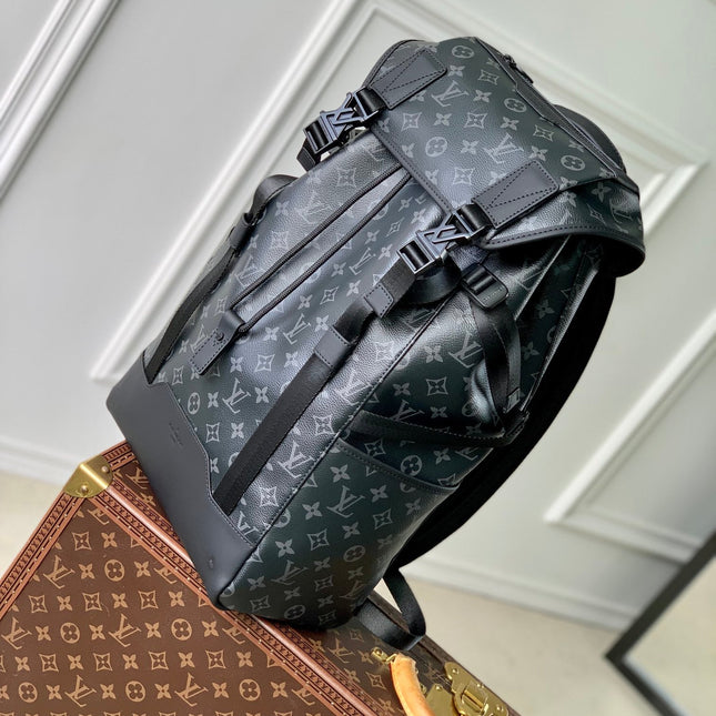 GETAWAY BACKPACK 50 IN BLACK MONOGRAM ECLIPSE CANVAS AND CALFSKIN