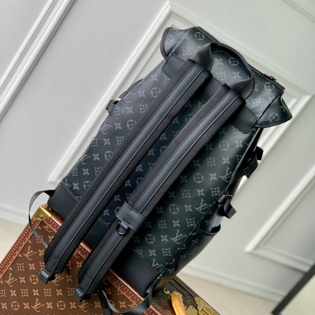 GETAWAY BACKPACK 50 IN BLACK MONOGRAM ECLIPSE CANVAS AND CALFSKIN